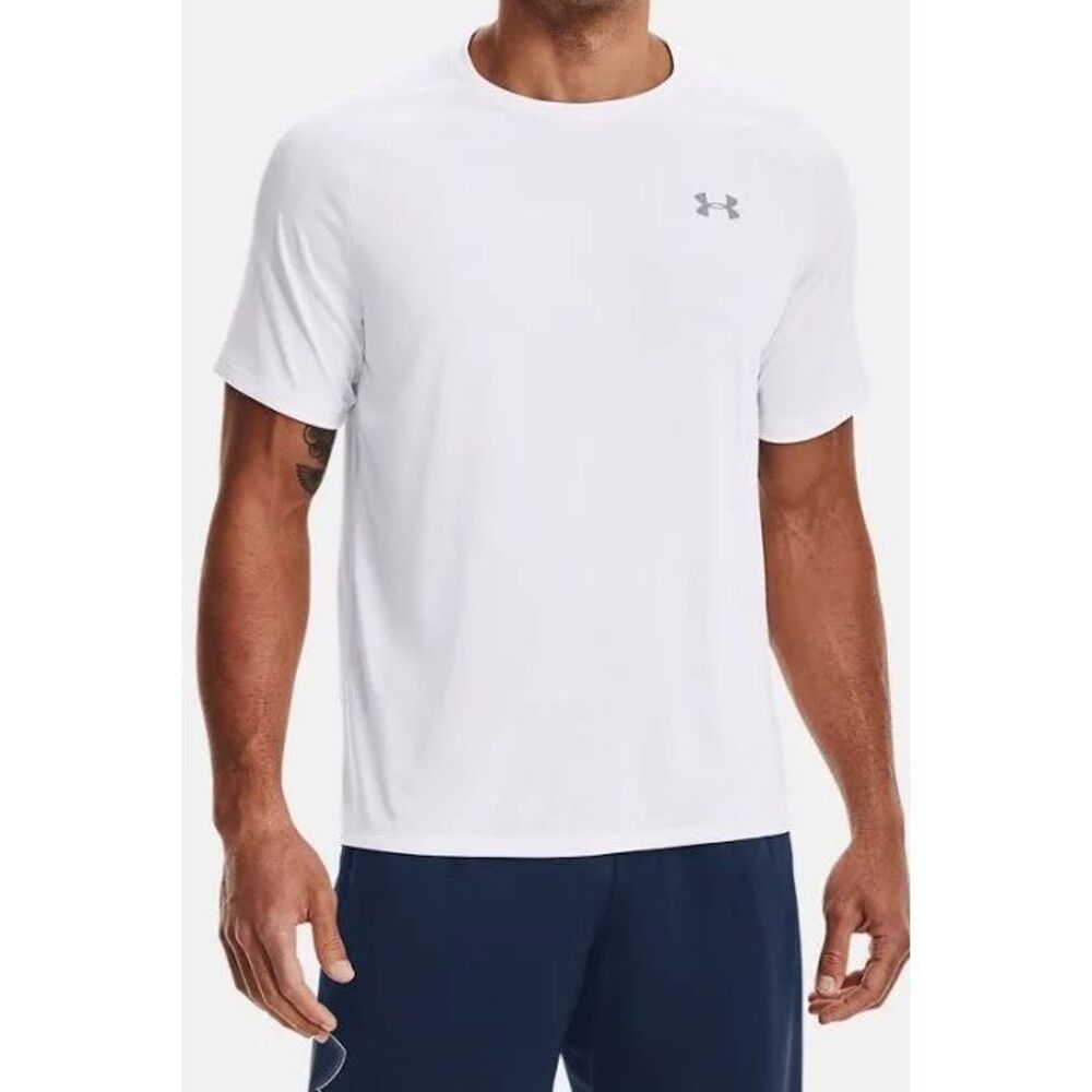 UNDER ARMOUR Men’s White Short Sleeve The Tech Tee Medium